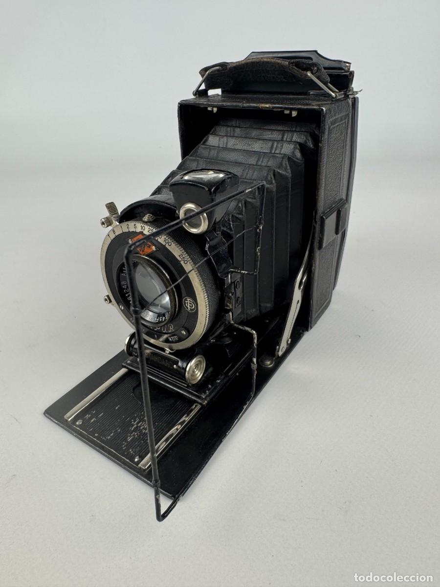 C&aacute;mara de fotos: CAMARA FOTOGRAFICA ANTIGUA AGFA STANDARD COMPUR DE FUELLE DE PLACAS