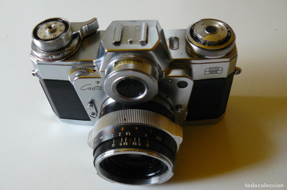 C&aacute;mara de fotos: ZEISS IKON - CONTAREX - &rdquo;BULLSEYE&rdquo; PERFECTA CON FUNDA 1959-1966
