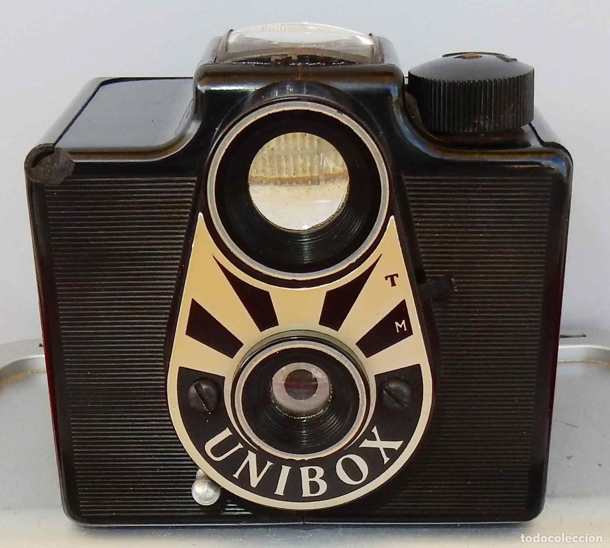 C&aacute;mara de fotos: Camara UNIBOX - baquelita -120 mm - funda - escasa