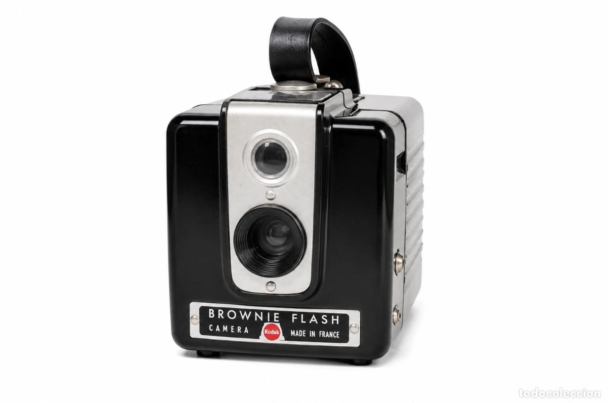 Photo camera: Kodak Brownie Flash con Funda Original &ndash; C&aacute;mara Vintage de Colecci&oacute;n