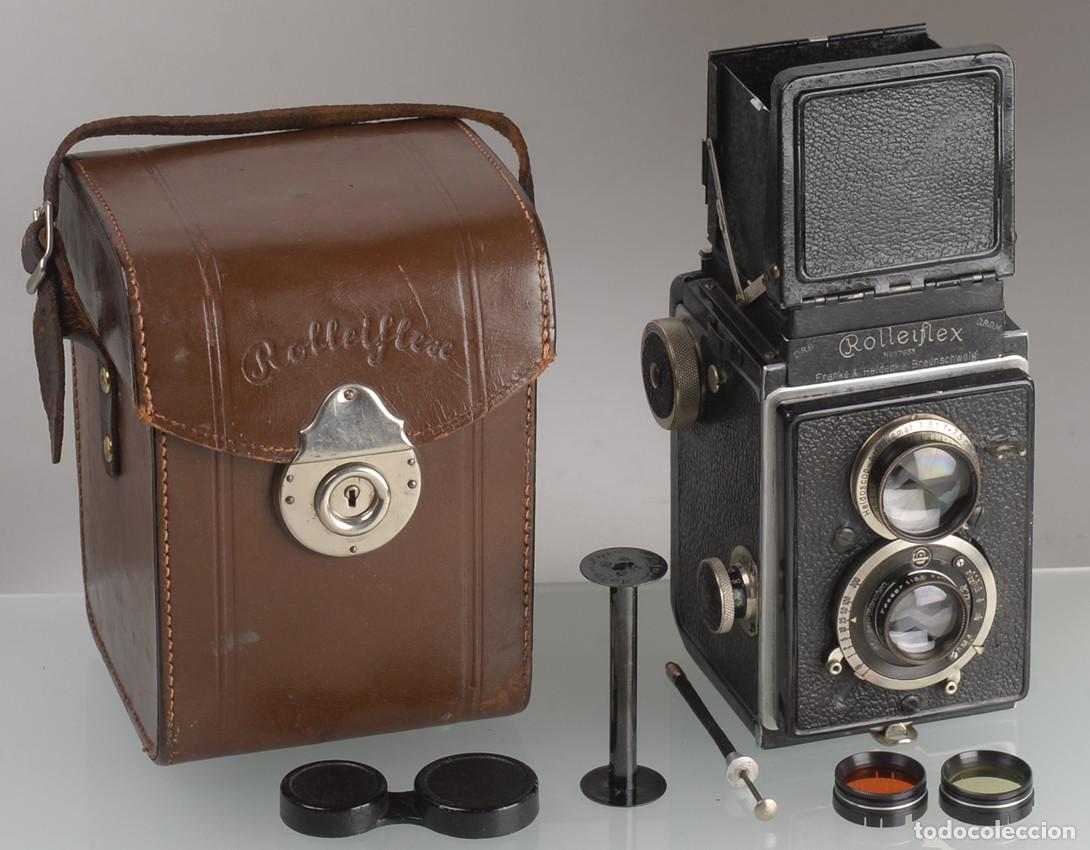 C&aacute;mara de fotos: Rolleiflex Original (Alemania, 1929) + accesorios ___ objetivo Carl Zeiss Tessar 75/3,8