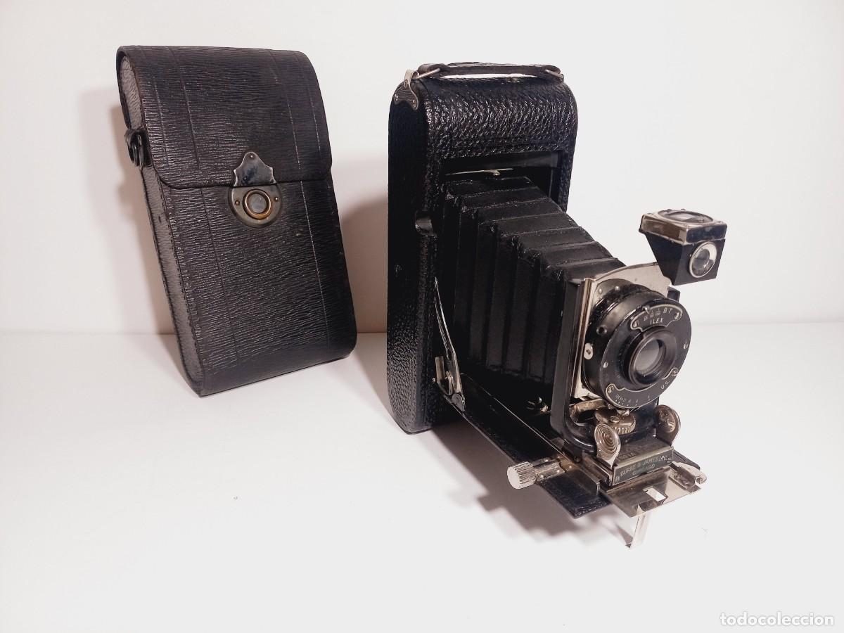 C&aacute;mara de fotos: EXTRAORDINARIA BELL&Iacute;SIMA C&Aacute;MARA BURKE & JAMES CON FUNDA +1000&euro; +125 A&Ntilde;OS DE MUSEO &Uacute;NICA TC
