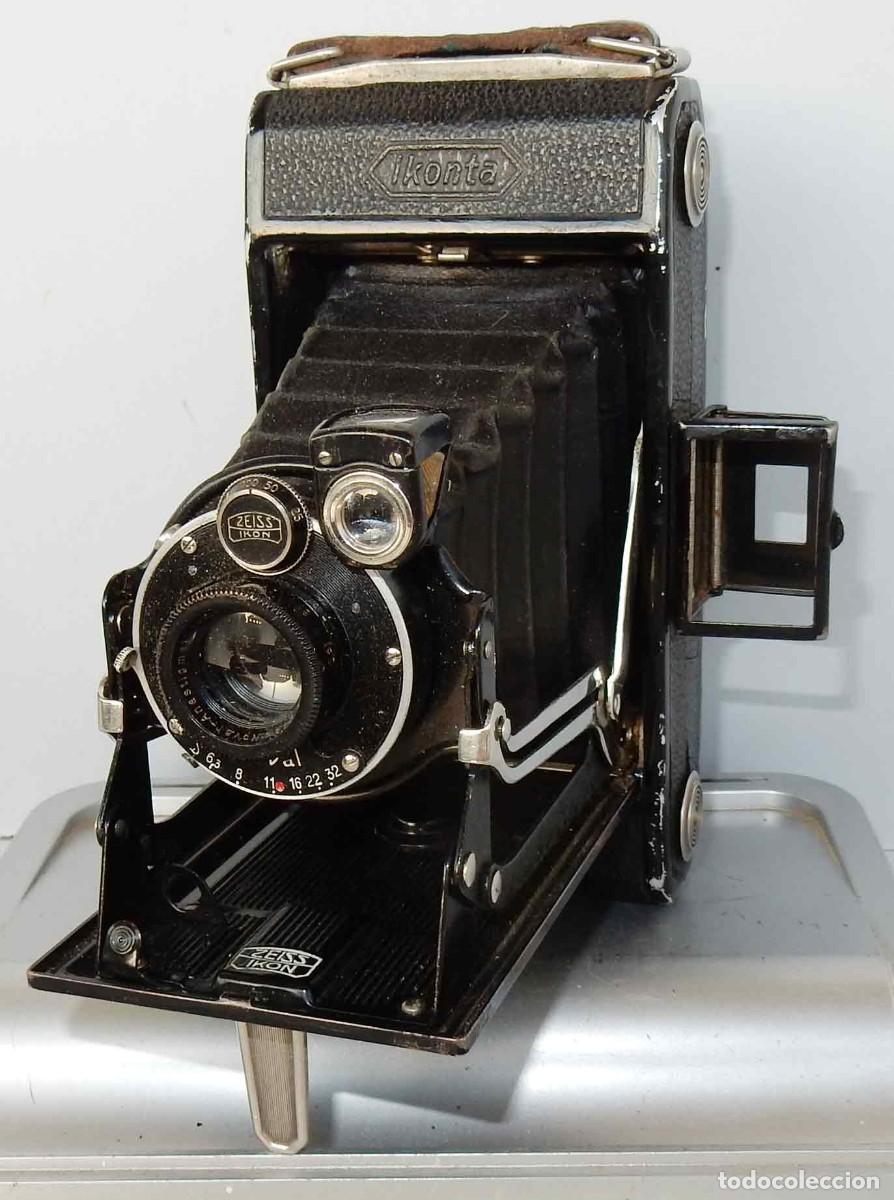 C&aacute;mara de fotos: C&aacute;mara ZEISS IKON IKONTA C 520/2 - funda