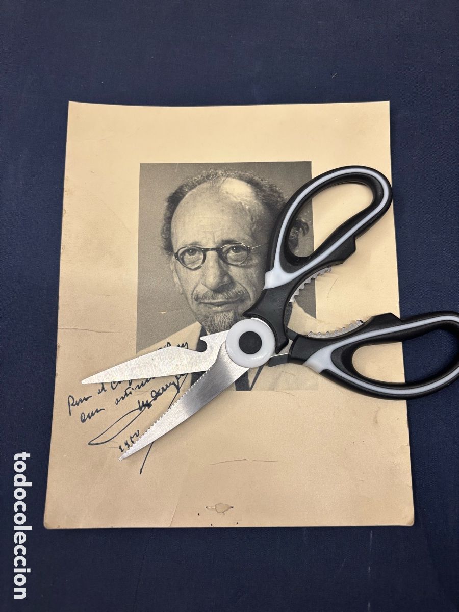 C&aacute;mara de fotos: RETRATO CON DEDICATORIA Y FIRMA DE IGNACIO BARRAQUER BARRAQUER. 1950. OFTALMOLOG&Iacute;A