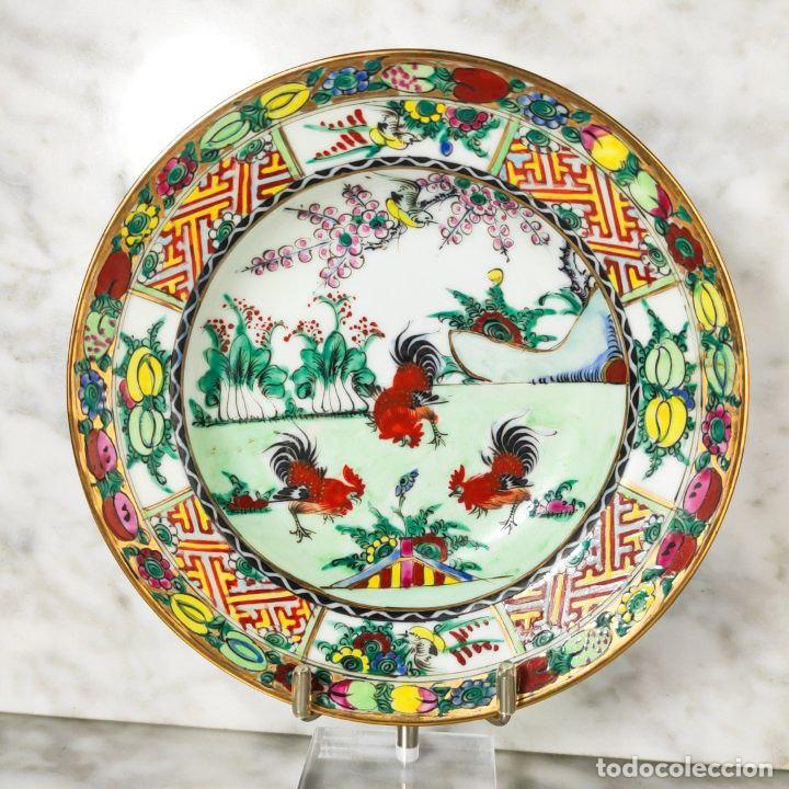 C&aacute;mara de fotos: Plato Chino de Porcelana de Macao c.1970