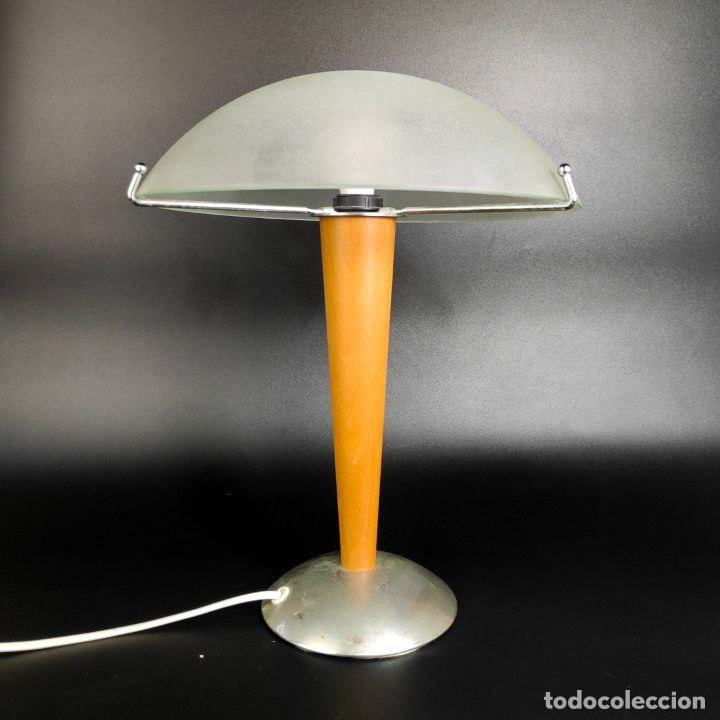 C&aacute;mara de fotos: L&aacute;mpara de mesa, &laquo;Kvintol&raquo;, estilo art deco, IKEA, a&ntilde;os 90