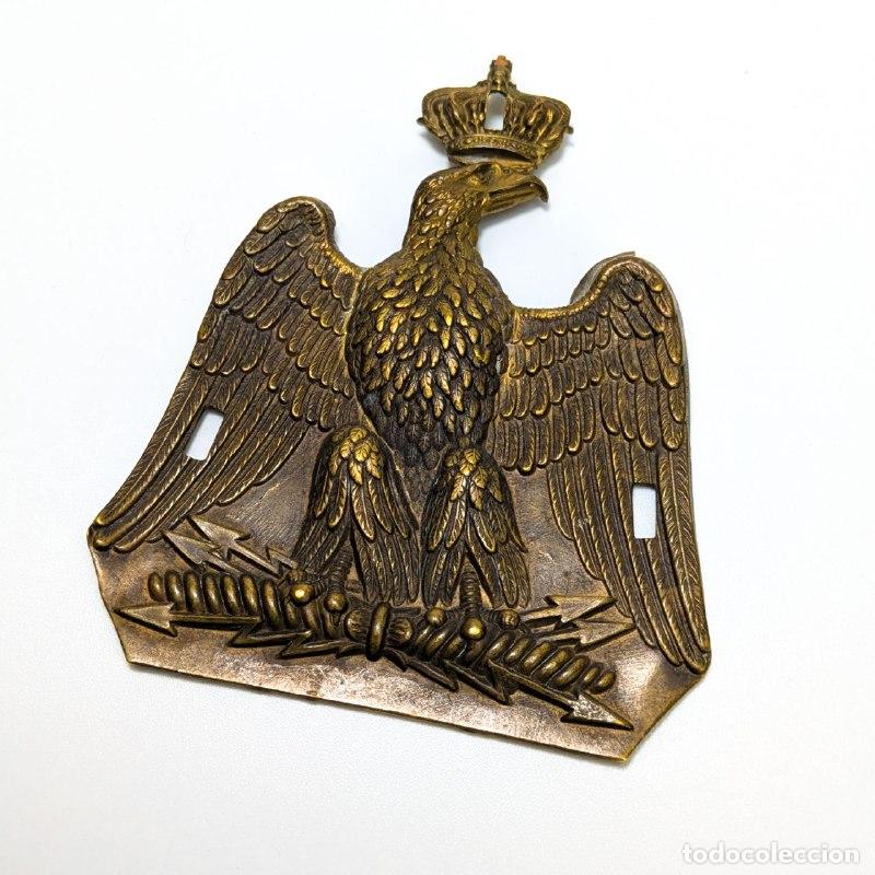 Fotokamera: Placa Shako de Aguila del Segundo Imperio de Napole&oacute;n III c.1860