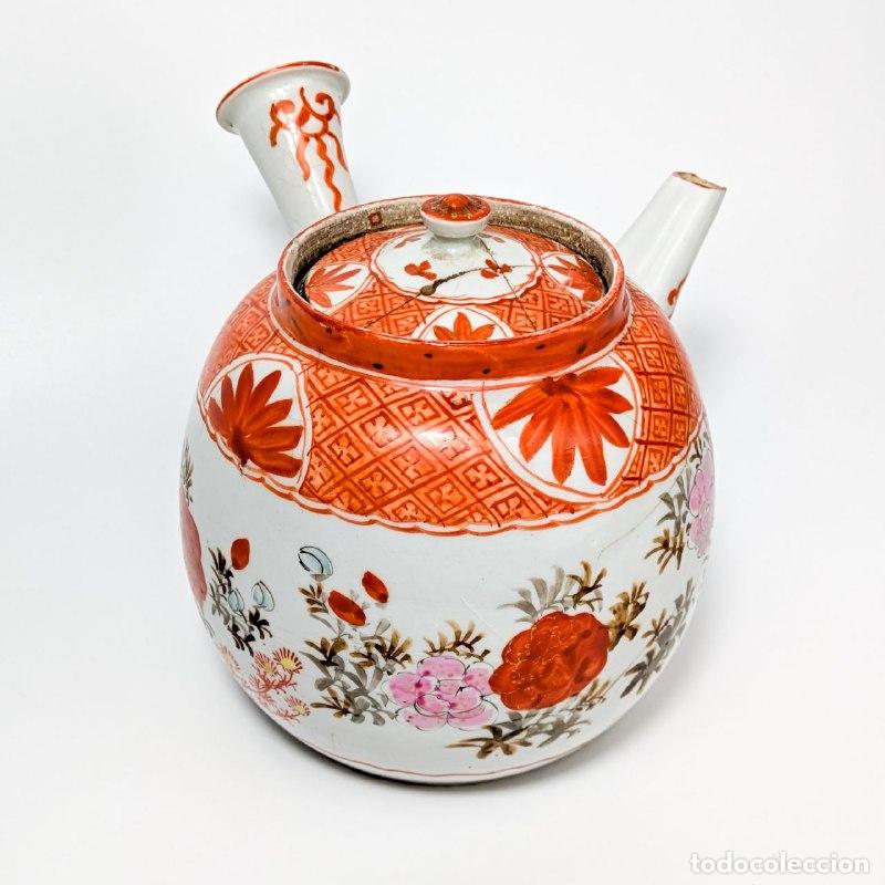 Fotokamera: Tetera Japonesa de Kutani Periodo Meiji (1911-1949)
