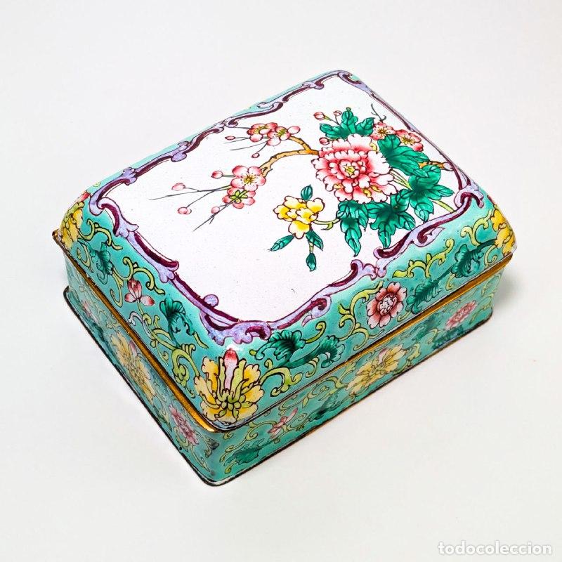 C&aacute;mara de fotos: Caja Joyero de Esmalte de Cant&oacute;n, China c.1940