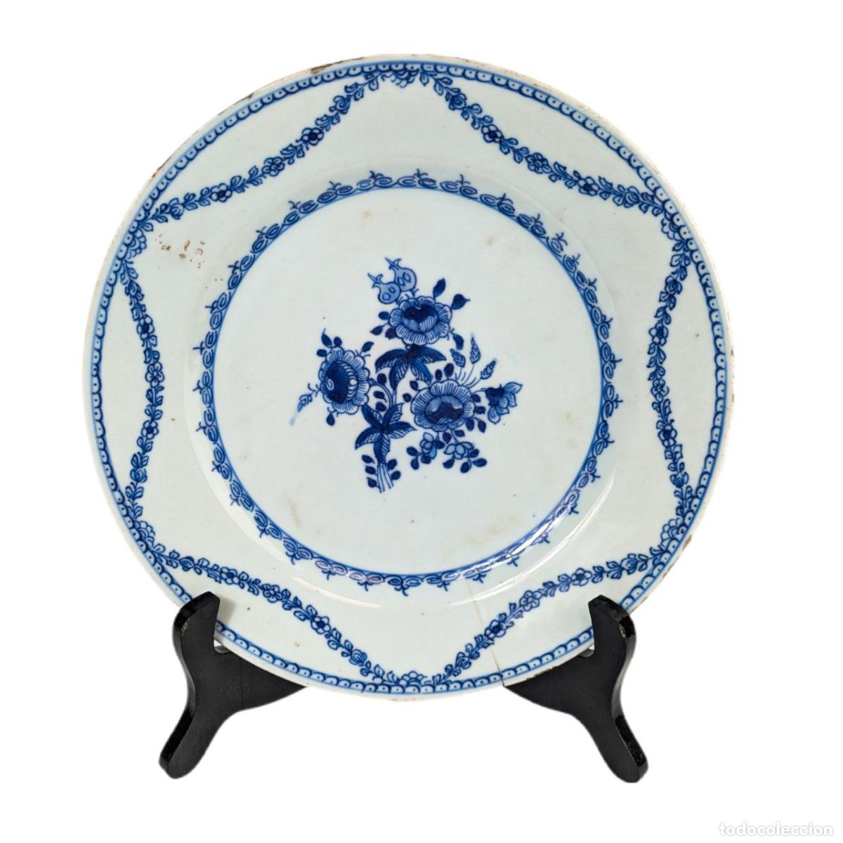 C&aacute;mara de fotos: Plato Chino Compania de las Indias periodo Qianlong (1736-1795)