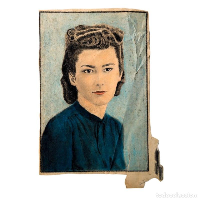 C&aacute;mara de fotos: Dibujo de Busto de Artista Barcelon&eacute;s Ram&oacute;n Mart&iacute; c.1955