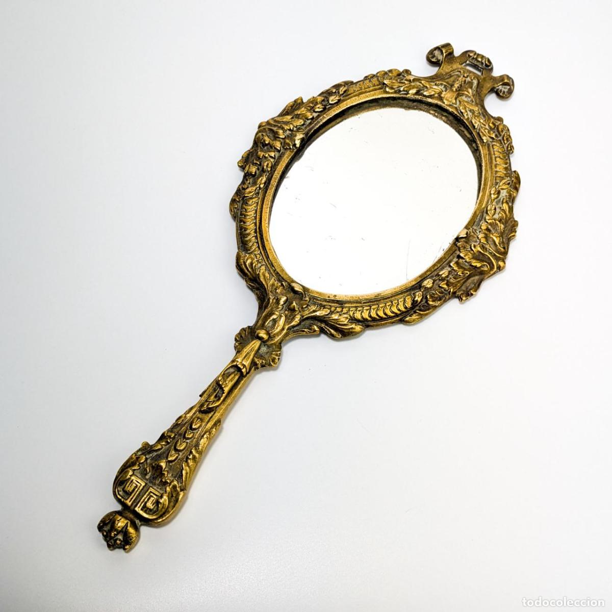 C&acirc;maras de fotos: Espejo de Mano de bronce Napoleon III Francia c.1870