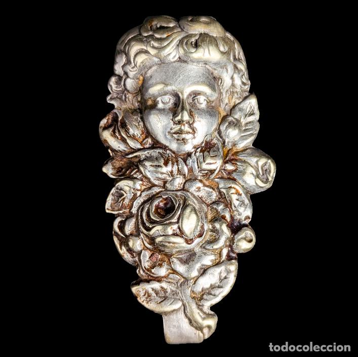 C&aacute;mara de fotos: Clip para cintur&oacute;n de Chatelaine con Querub&iacute;n art nouveau