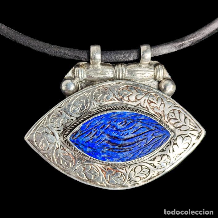 C&aacute;mara de fotos: Colgante plata tribal kuchi lapislazuli