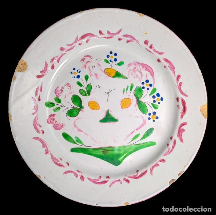 C&aacute;mara de fotos: Plato de Cer&aacute;mica Francesa de Luneville s.XIX