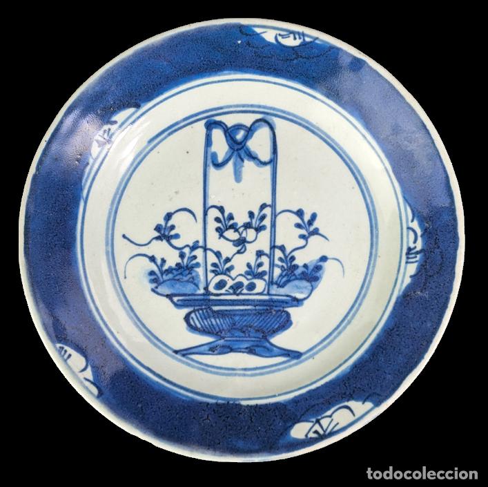 C&acirc;maras de fotos: Plato Chino Basket dinast&iacute;a Qing, Kangxi (1662-1722)