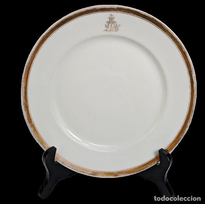 Fotokamera: Plato Franc&eacute;s dorado de Vieux Paris o Limoges finales s.XIX