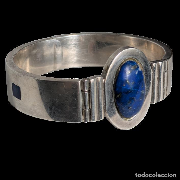 Fotocamere: Brazalete de plata 950 y Lapisl&aacute;zuli de Chile