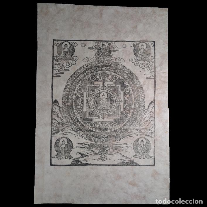 Fotokamera: Grabado Nepal Papel Lokta c.1971