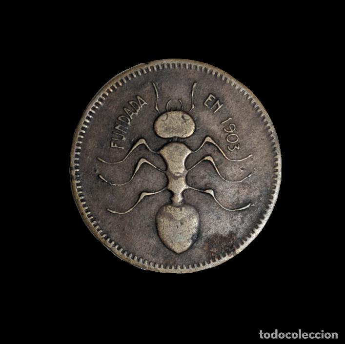 Fotokamera: Moneda Cooperativa La Hormiga Martinense 10 centimos Fundada en 1903