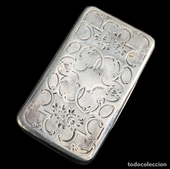 Fotokamera: Caja de plata Francesa minerva s.XIX 45g