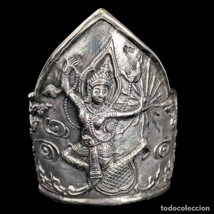 C&aacute;mara de fotos: Brazalete de plata Siam para exportaci&oacute;n mercado Egipcio