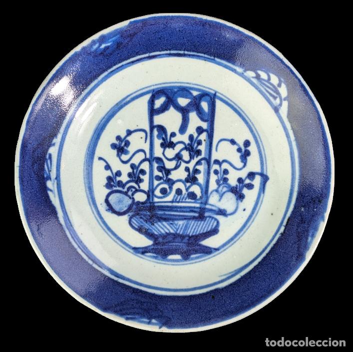 C&aacute;mara de fotos: Plato Chino Basket dinast&iacute;a Qing, Kangxi (1662-1722)