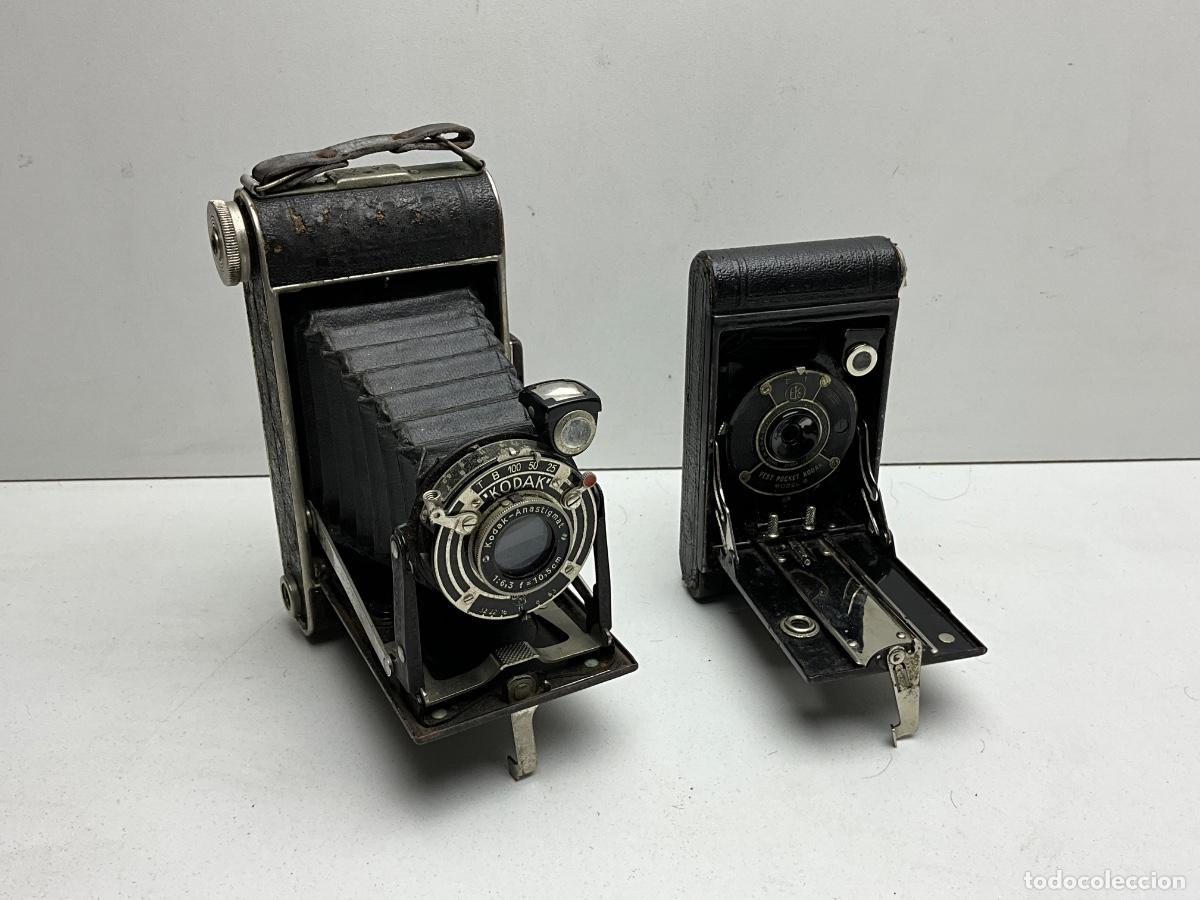 C&aacute;mara de fotos: LOTE DE DOS CAMAS FOTOGR&Aacute;FICAS MARCA KODAK - VEST POCKET KODAK - KODAK ANASTIGMAT