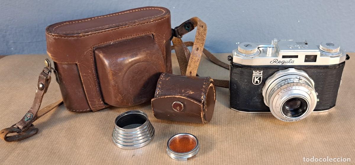 C&aacute;mara de fotos: C&aacute;mara Regula I con funda y accesorios &ndash; no funciona el disparo &ndash; a&ntilde;os 50