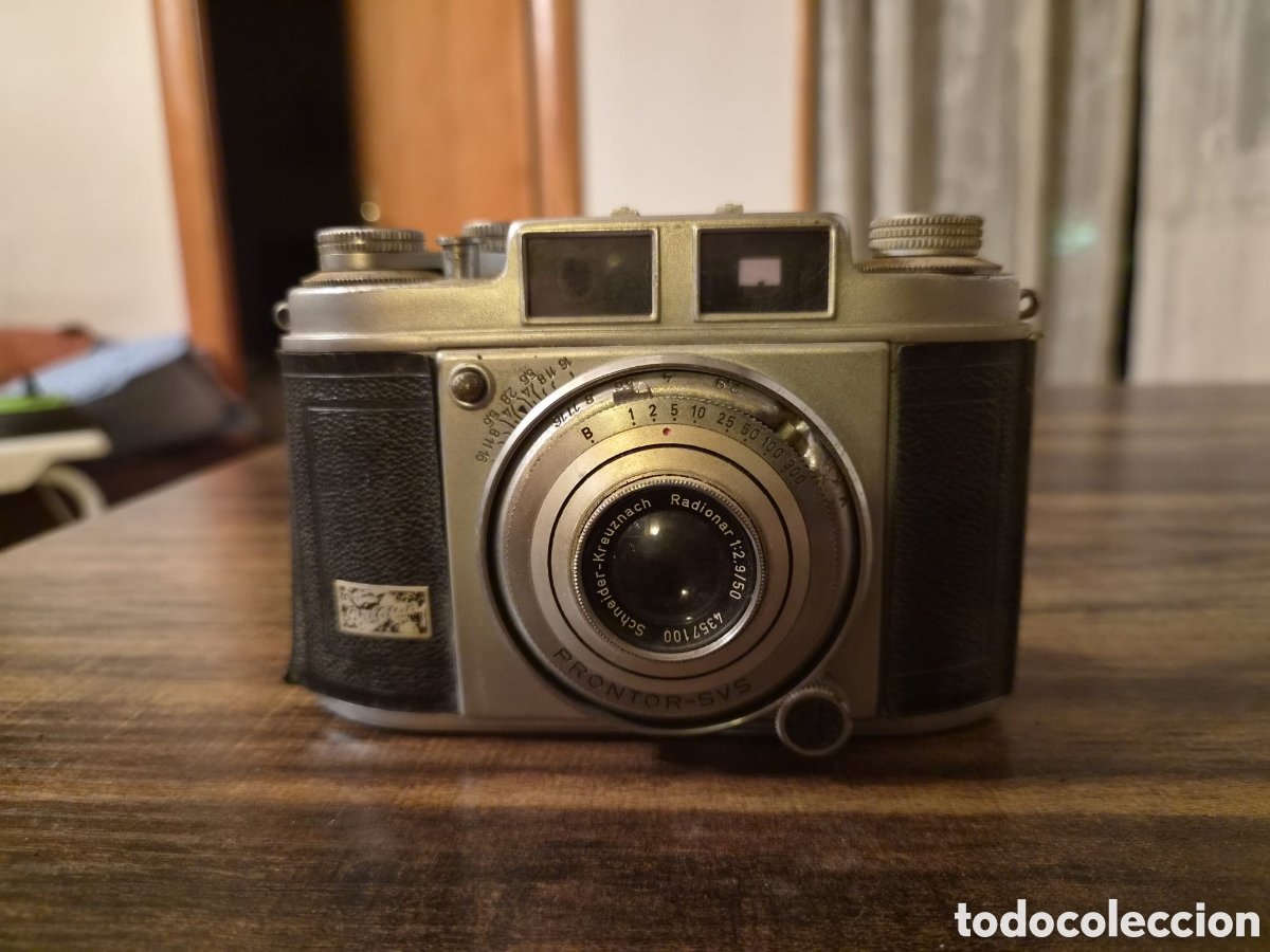 C&aacute;mara de fotos: C&aacute;mara Antigua Balda Super Baldina (1954) + Objetivo Schneider Radionar 2.8/50 + Funda Cuero Agfa