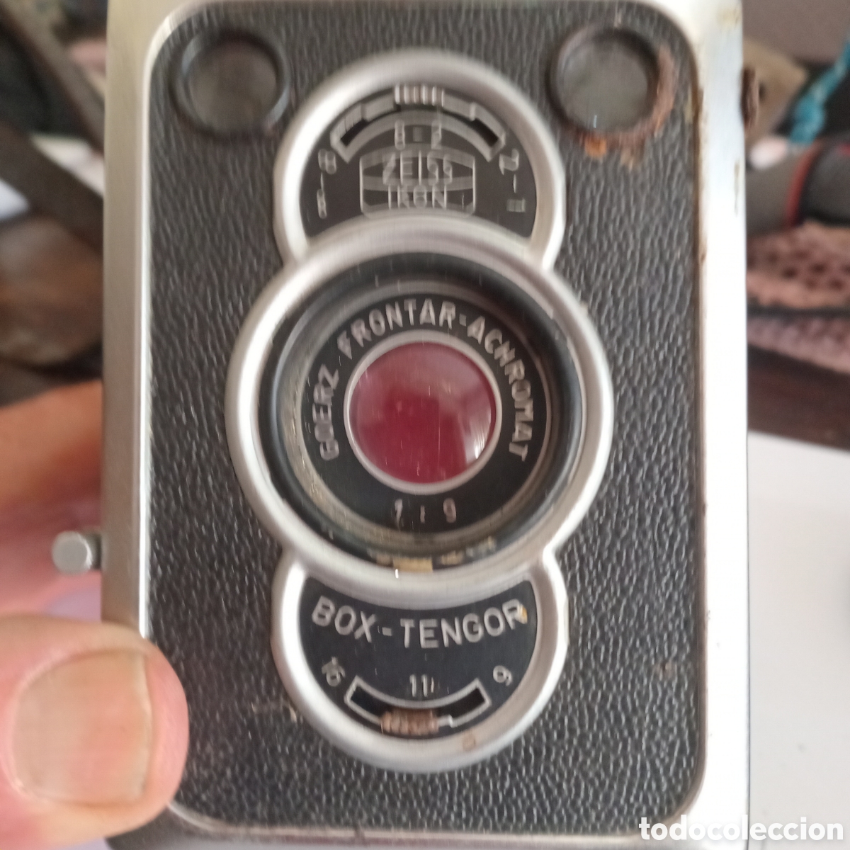 C&aacute;mara de fotos: ZEISS IKON BOX TENGOR CON OBJETIVO GOEEZ FRONTAR Y ESTUCHE