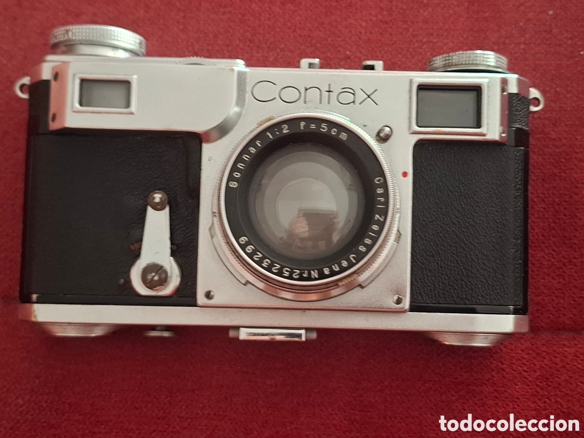 C&aacute;mara de fotos: FOTOGRAFIA ANTIGUA CAMARA ZEISS IKON CONTAX A&Ntilde;O 1939 CON FUNDA II GUERRA MUNDIAL ALEMANIA
