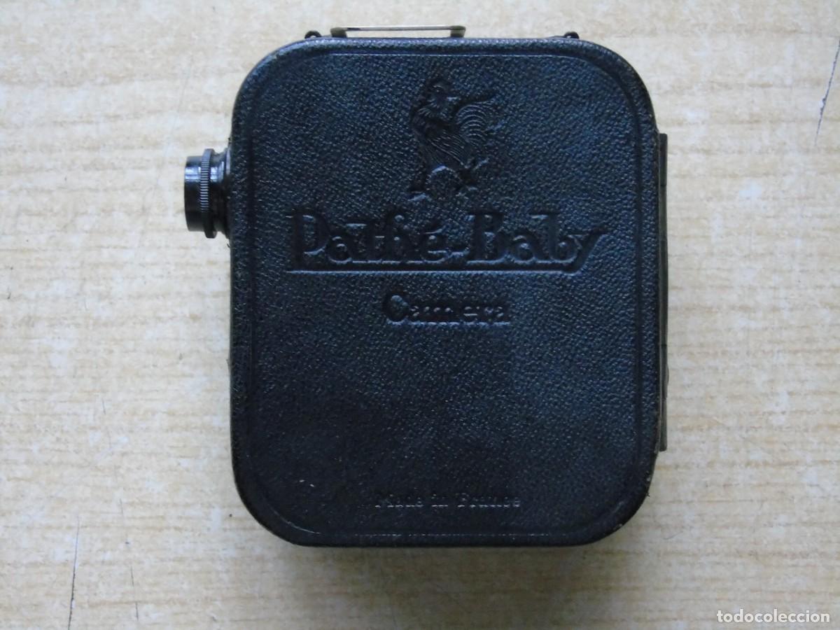C&aacute;mara de fotos: C&aacute;mara de cine 9,5 mm Path&eacute;-Baby Paris a&ntilde;os 30 objetivo Tianar Krauss F 2cm y funda de cuero