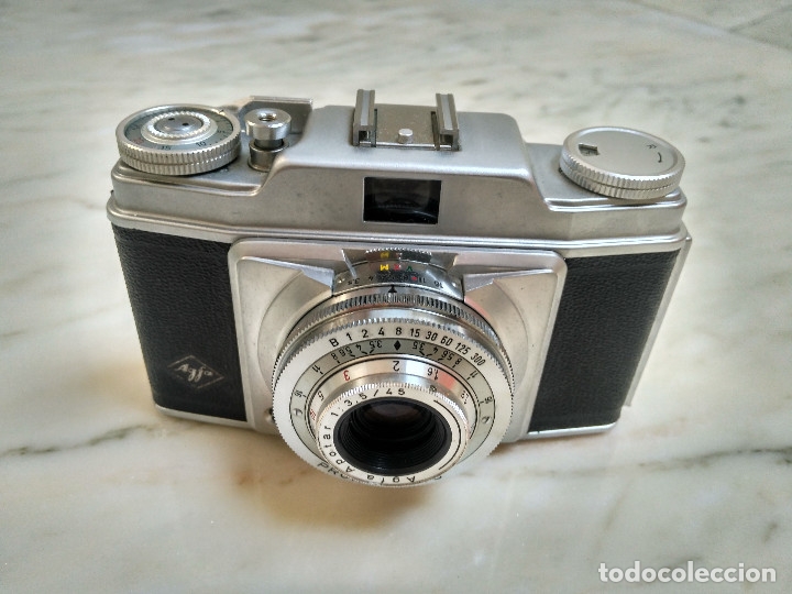Agfa Record II, cámara de fuelle bolsillera para formato 6×9