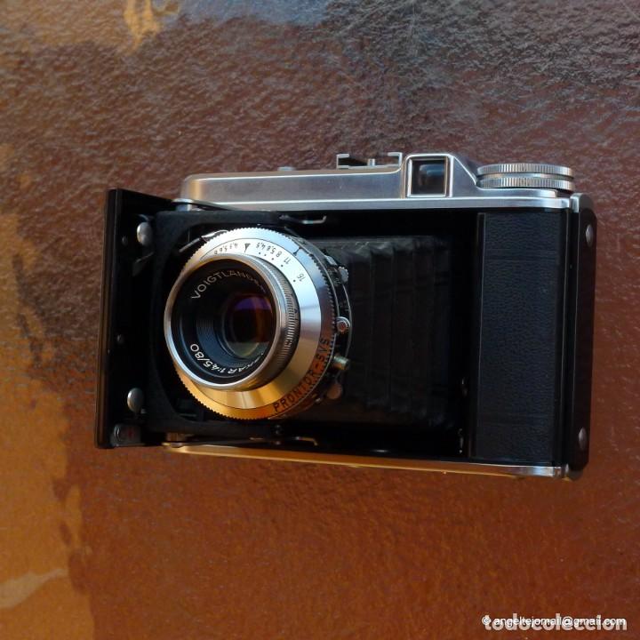 Cámara de fotos: Voigtlander 6x6 plegable, lente Vaskar.Impecable. - Foto 3 - 304430568
