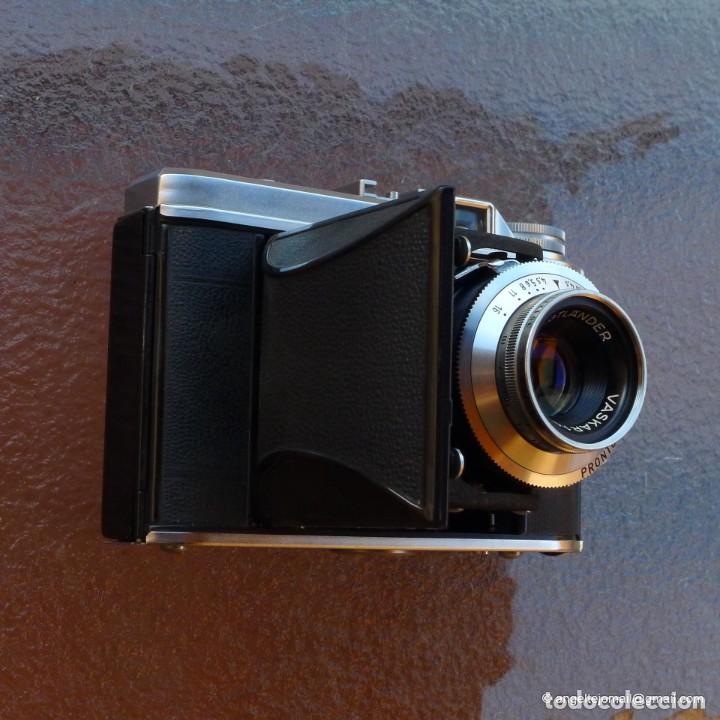 Cámara de fotos: Voigtlander 6x6 plegable, lente Vaskar.Impecable. - Foto 4 - 304430568