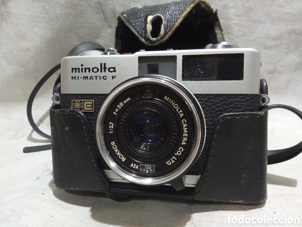 C&aacute;mara de fotos: MINOLTA HI-MATIC F CON FUNDA - Foto 1