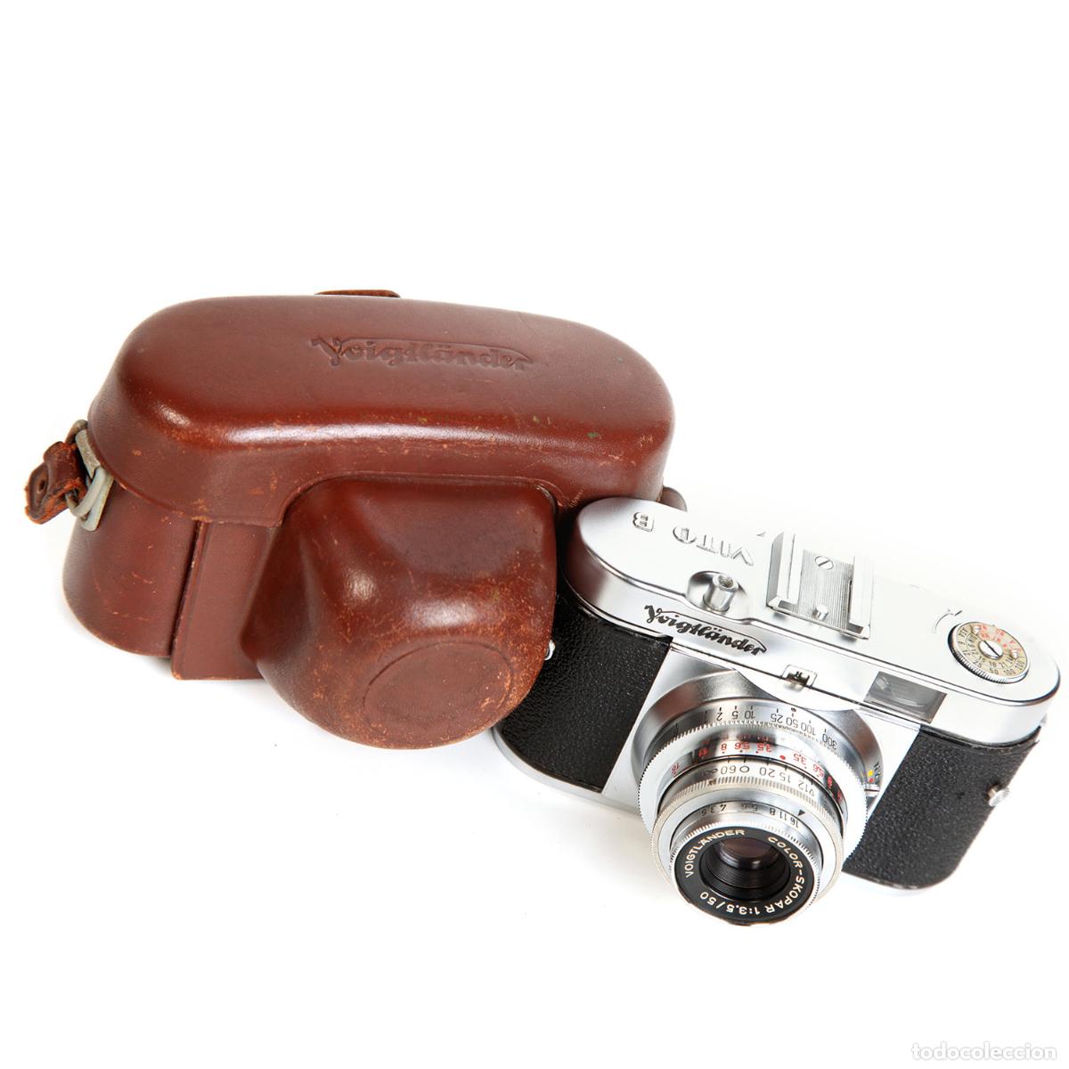 C&aacute;mara de fotos: VOIGTL&Auml;NDER VITO B - COLOR-SKOPAR 50MM/3.5 + ESTUCHE - IMPECABLE- FUNCIONA