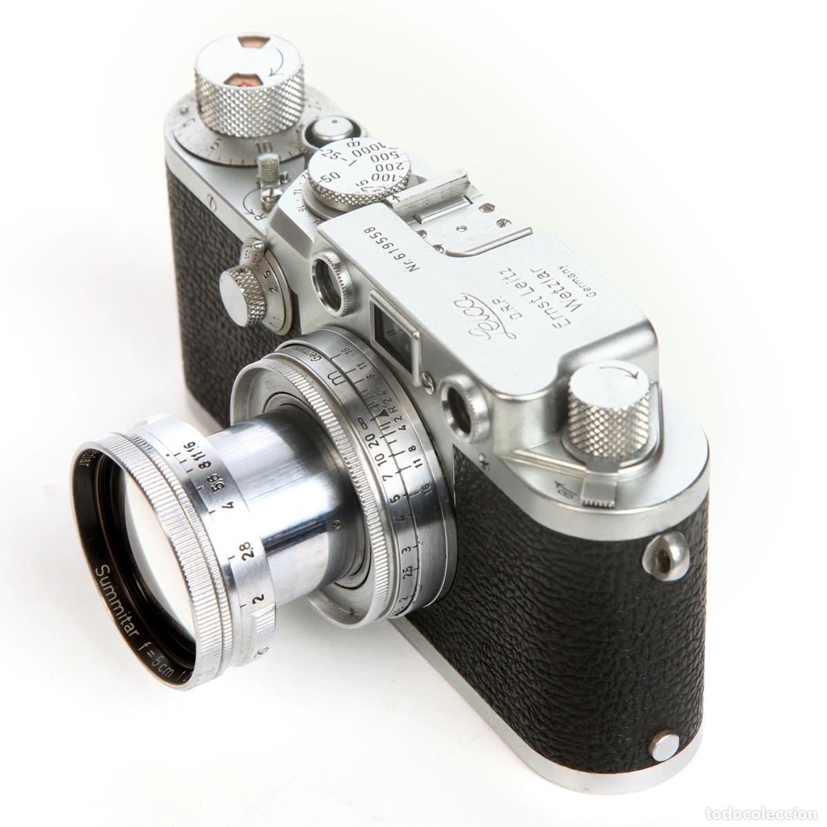 C&aacute;mara de fotos: LEICA IIIF RED DIALS + LEITZ SUMMITAR 5 CM F:2 - FUNCIONANDO