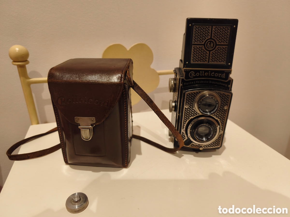 C&aacute;mara de fotos: C&aacute;mara TLR Rolleiflex Tapetten.