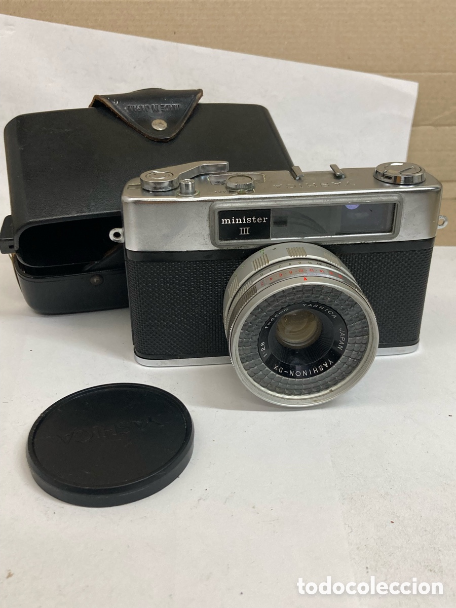 C&aacute;mara de fotos: c&aacute;mara telem&eacute;trica vintage Yashica Minister III de los a&ntilde;os 60