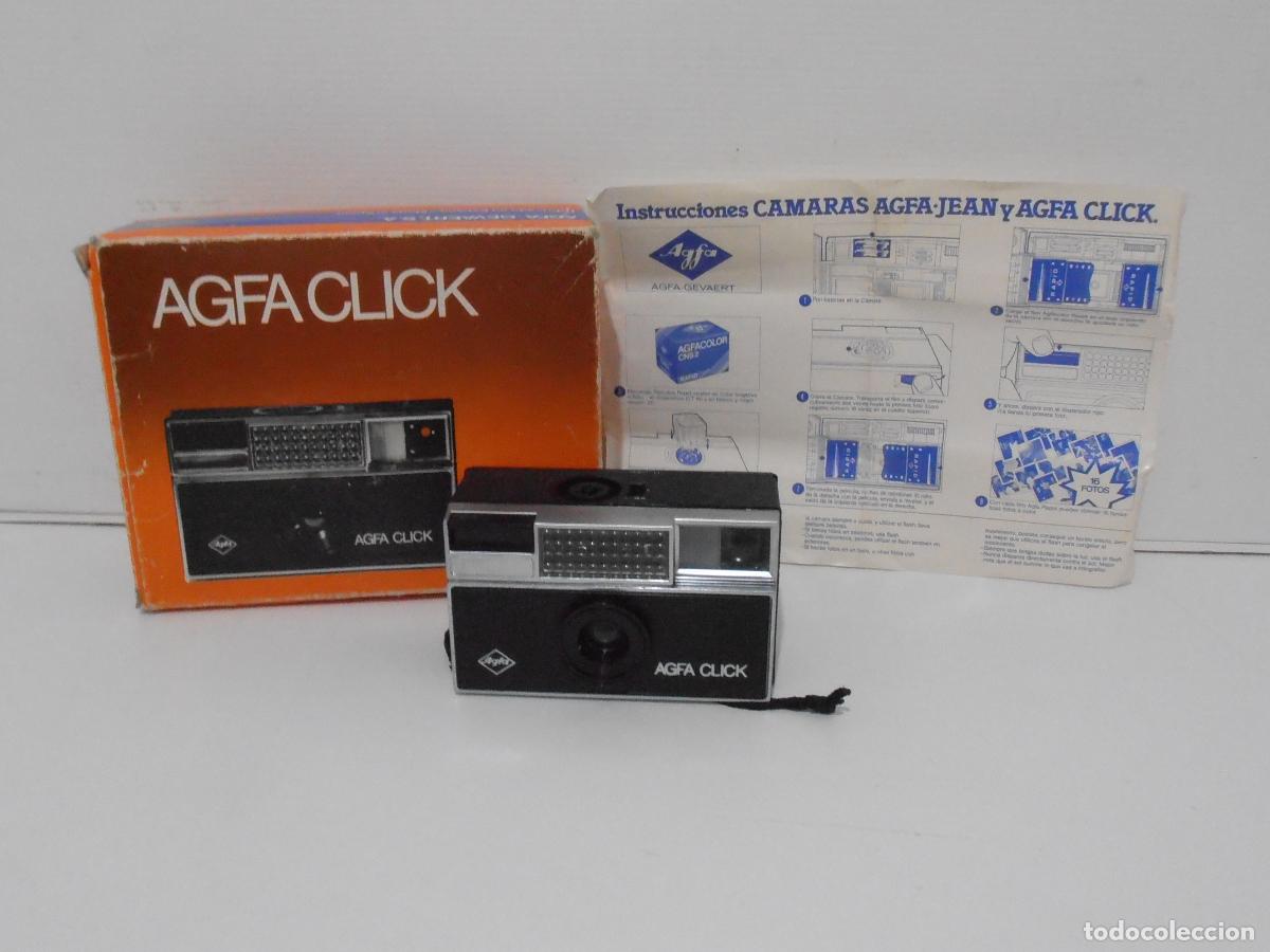 C&aacute;mara de fotos: C&Aacute;MARA FOTOGR&Aacute;FICA AGFA CLICK EN CAJA CON INSTRUCCIONES, A&Ntilde;OS 70