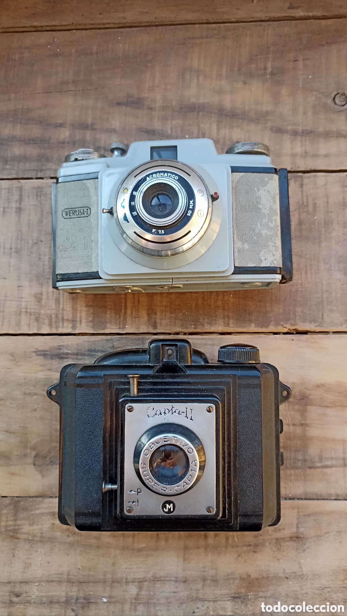 Photo camera: Lote dos c&aacute;maras vintage espa&ntilde;olas