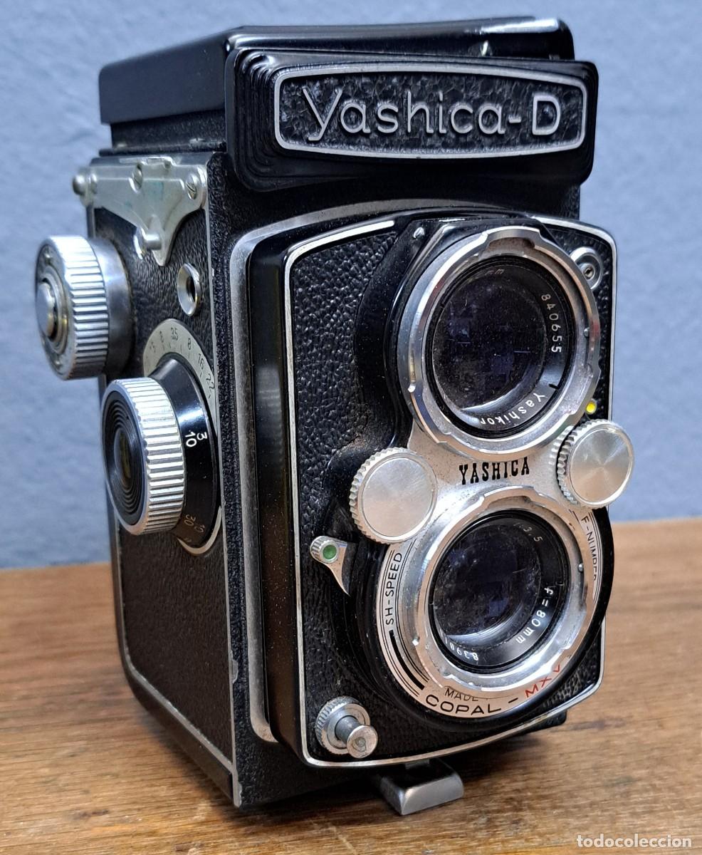 C&aacute;mara de fotos: Yashica‑D completa. Caja, funda, manual y garant&iacute;a. Funciona