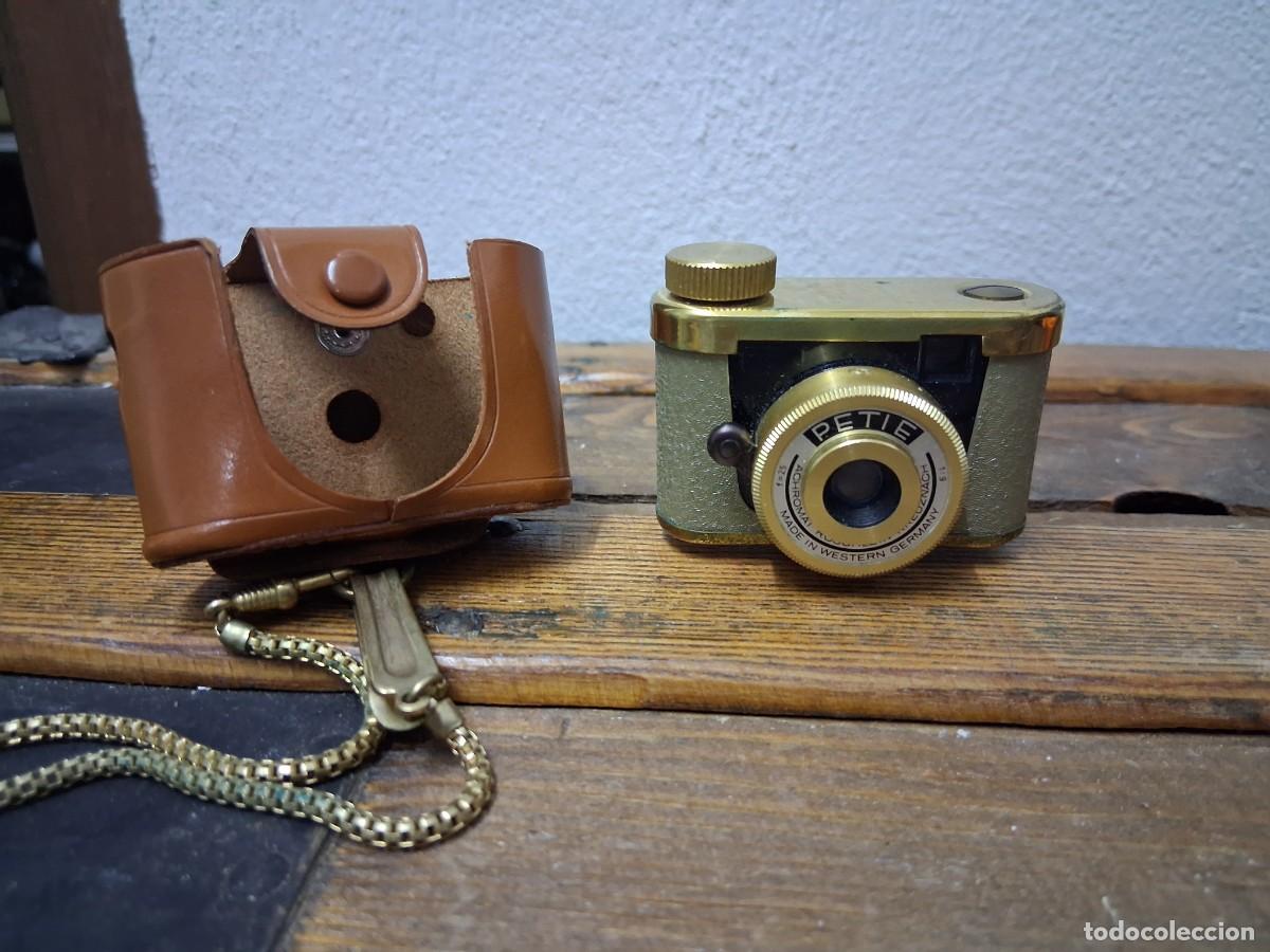 C&aacute;mara de fotos: Mini C&aacute;mara esp&iacute;a subminiatura&nbsp;Kunik Petie Gold fabricada en Alemania Germany dorada