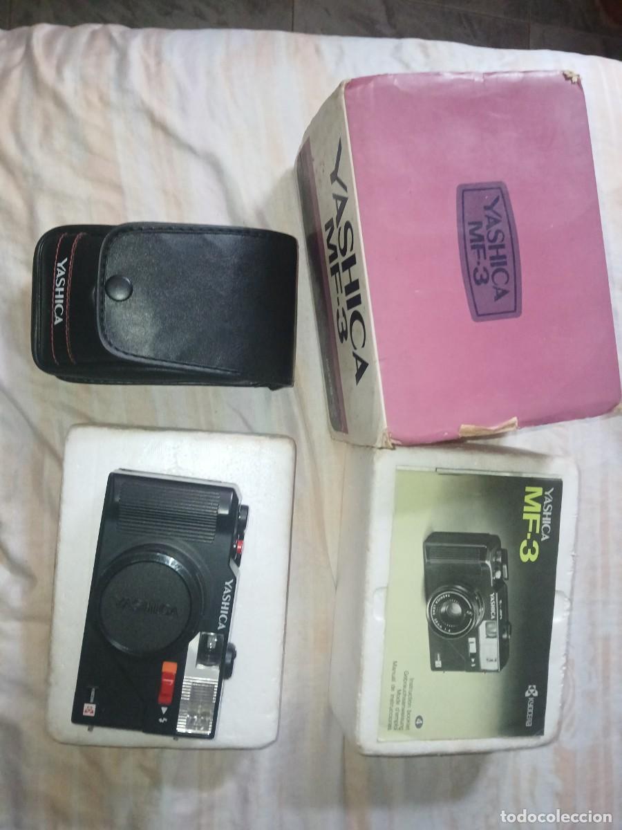C&aacute;mara de fotos: Antigua c&aacute;mara fotogr&aacute;fica fot&oacute;grafo marca yashica MF-3 MADE IN BRASIL CAJA ORIGINAL A&Ntilde;OS 70