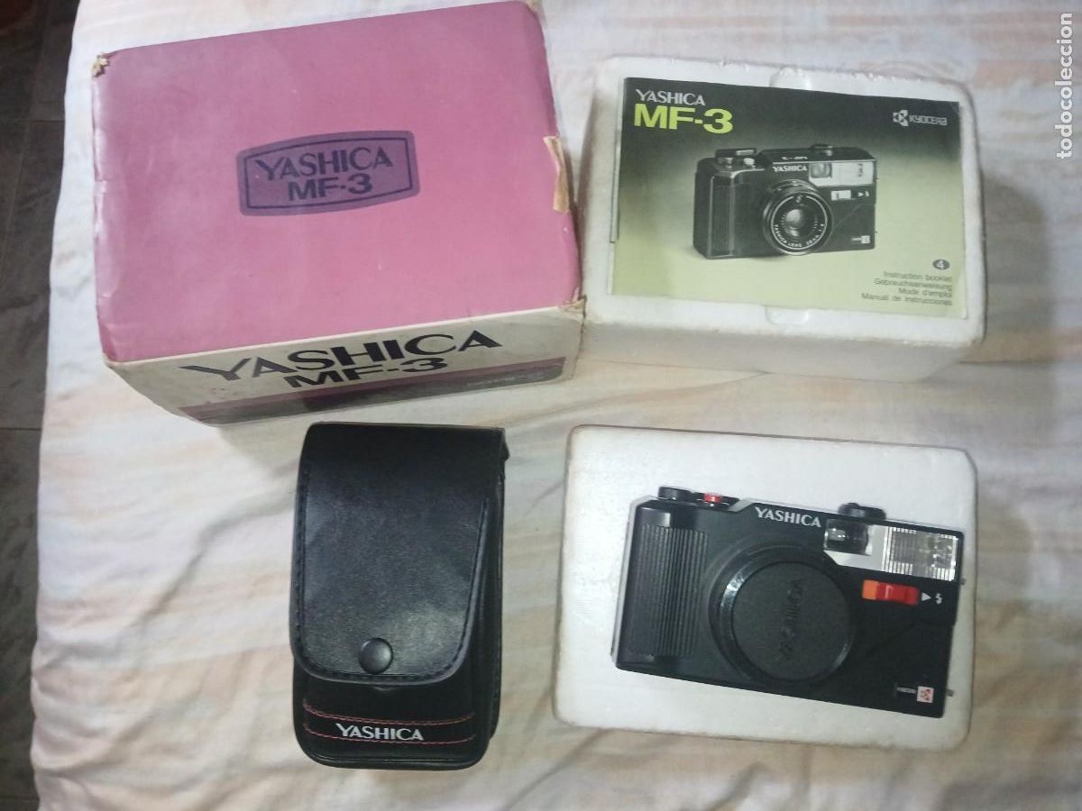 C&aacute;mara de fotos: Antigua c&aacute;mara fotogr&aacute;fica fot&oacute;grafo marca yashica MF-3 MADE IN BRASIL CAJA ORIGINAL A&Ntilde;OS 70