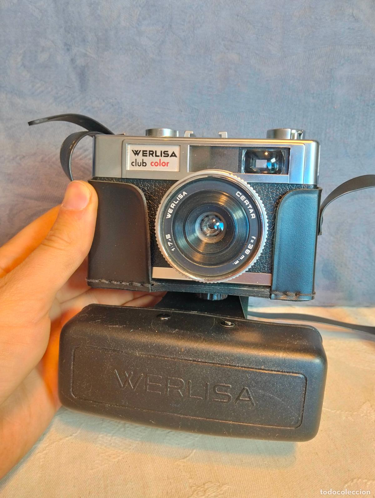 Fotocamere: C&aacute;mara fotogr&aacute;fica antigua Werlisa club color certar 1:7,5 f=38 m.m. con funda negra