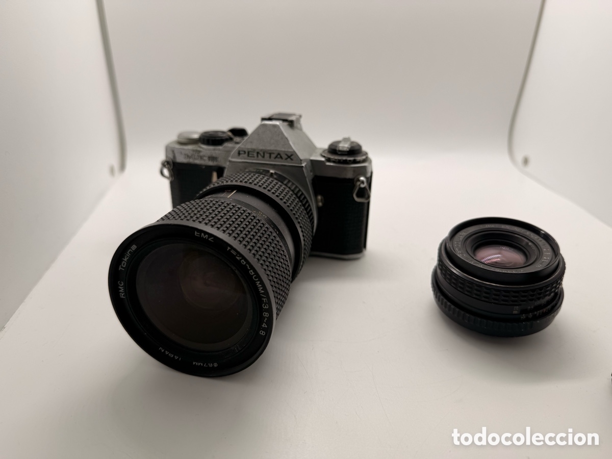 Fotocamere: Kit Fotograf&iacute;a Anal&oacute;gica Pentax ME Super + 2 Lentes (&iexcl;Funcionando!)