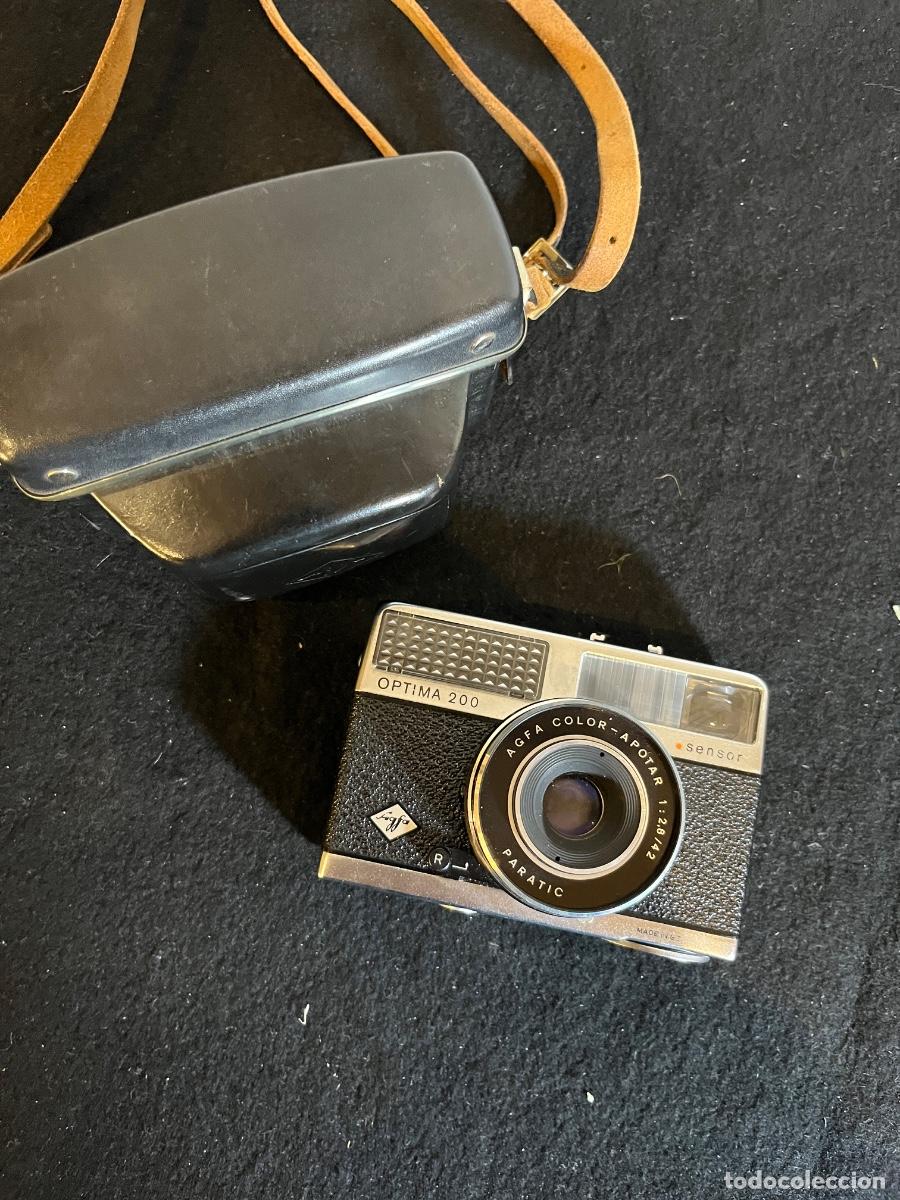Photo camera: C&aacute;mara Agfa Optima 200 Sensor 35mm vintage alemana funda original a&ntilde;os 60 Camara Fotos